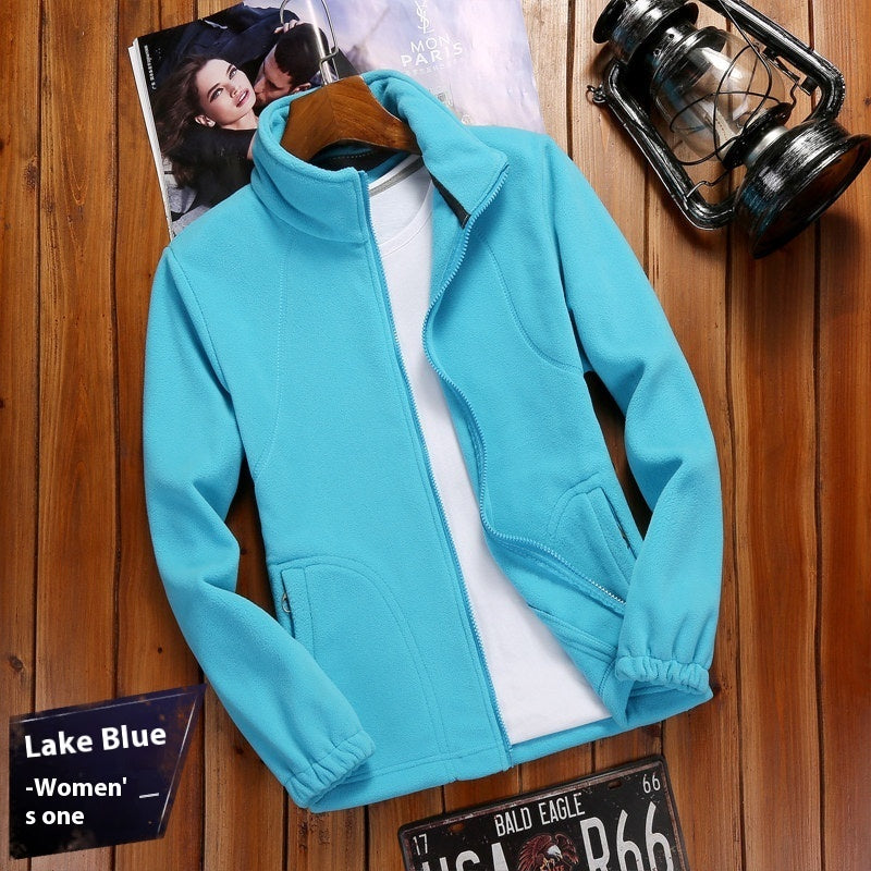 Hehope Outdoor Sports Fleece Cardigan jacket