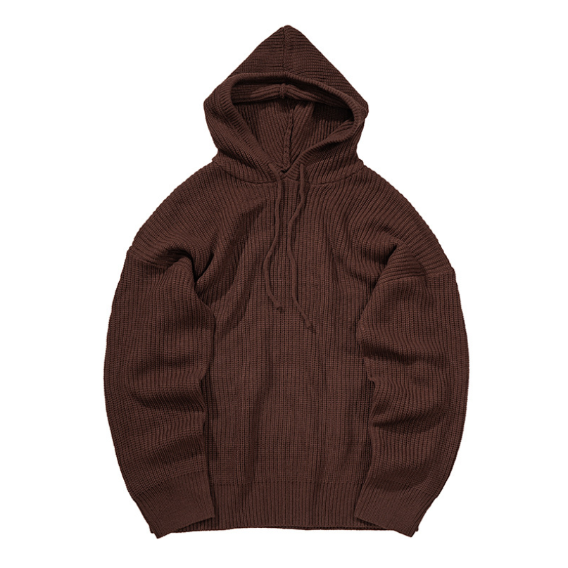 Hehope Hooded knit sweater