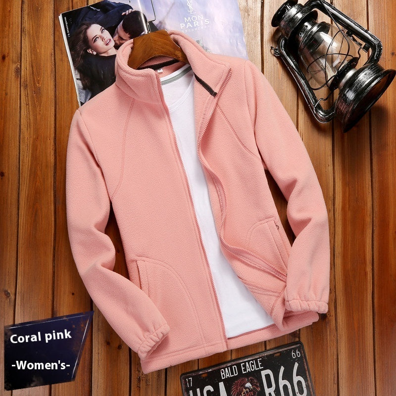 Hehope Outdoor Sports Fleece Cardigan jacket