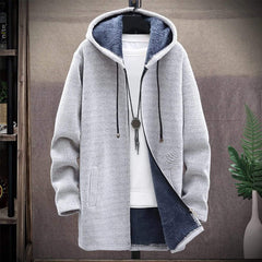 Hehope Men's hooded padded sweater