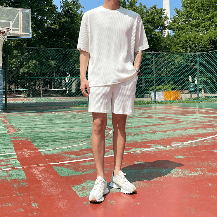 Hehope Pleated Shirt, Shorts, Pants