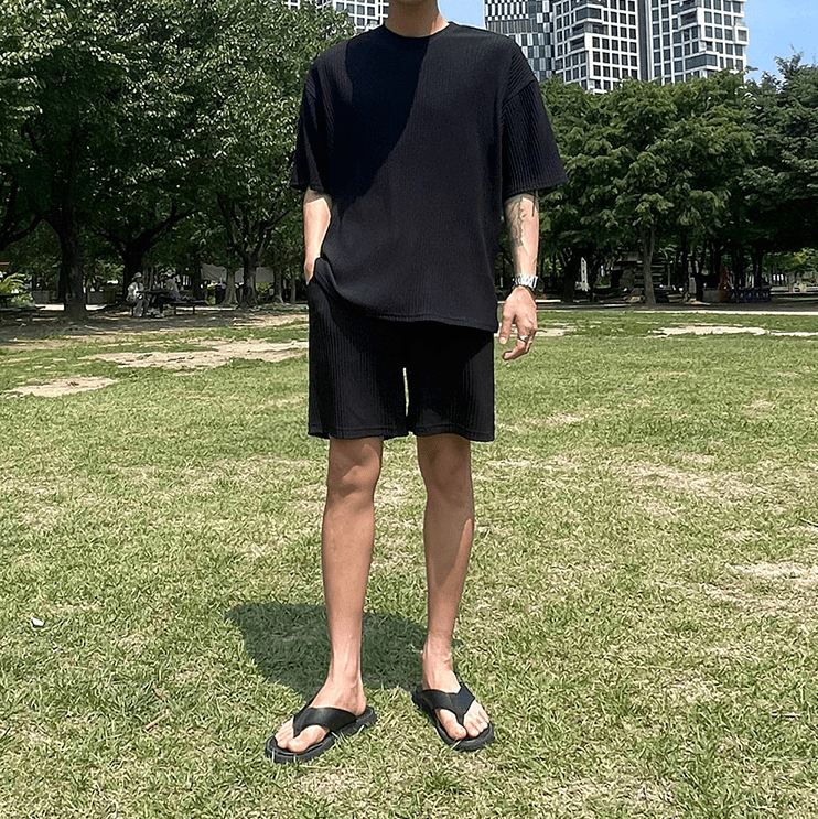 Hehope Pleated Shirt, Shorts, Pants