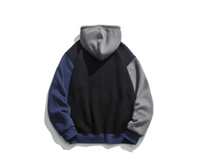 Hehope Loose sleeves contrast hoodie