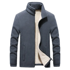 Hehope Winter Thick Fleece Jackets Men Outwear Sportswear Wool Liner Warm Jackets Coats Mens Thermal Coat Plus Size M- 9Xl