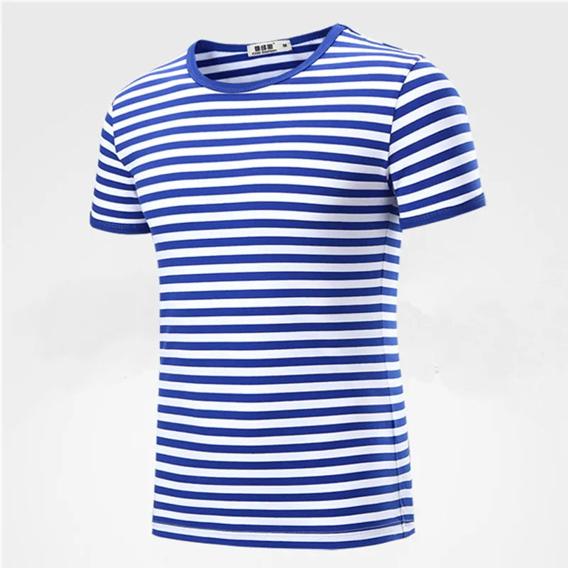 Hehope Couples Dress plus Size Wholesale Fashion Stripe T-Shirts Men 2023 New  Summer Shirts For Mens Casual Men's  T Shirt  S-4XL