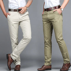 Hehope Summer Men's Casual Ting Trousers Fashion Pants Male Brand Solid Color Trousers High Quality