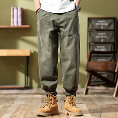 men’s fashion 2024 New Japanese Retro Trendy Jeans Men's Loose Youth All-Match Harem Pants Men's Jeans Men's Fashion