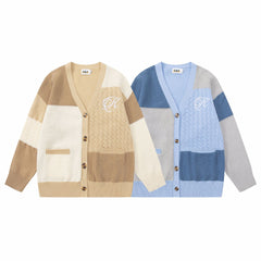 boy outfits Fashion Ins Harajuku Street Trendy Autumn and Winter Men's and Women's Neutral Loose Casual Cardigan Sweater Coat