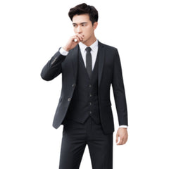 suits men Men's Three-Piece Suit Suit Men's Korean-Style Business Suit Suit Vest Suit Suit Men's Wedding Bridesmaid Men's Dress