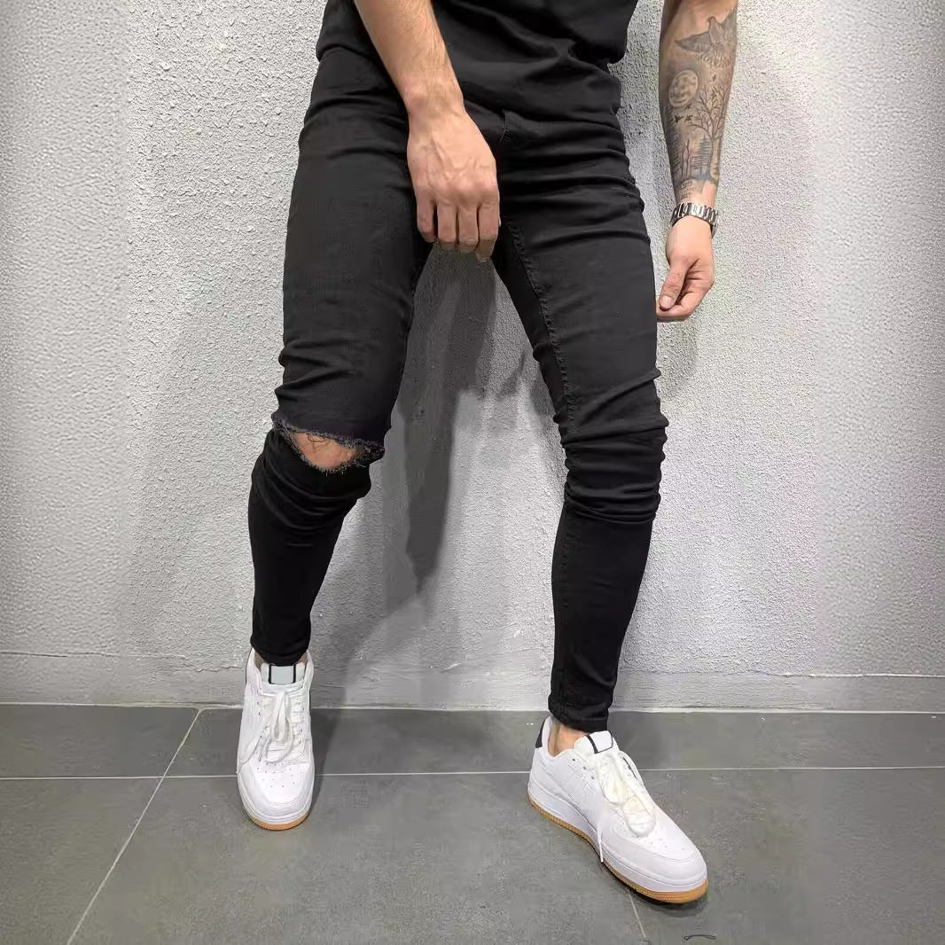 mens fall fashion High Quality Men's Stretch Skinny Jeans Men