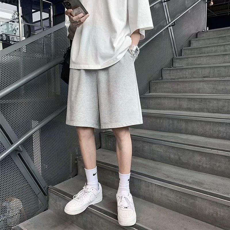 boy outfits 2024 Summer New Short Men's Korean-Style Fashionable Loose Cropped Pants Hong Kong Style Casual Sports Shorts for Students