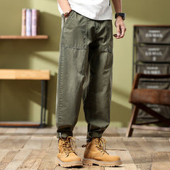 men’s fashion 2024 New Japanese Retro Trendy Jeans Men's Loose Youth All-Match Harem Pants Men's Jeans Men's Fashion