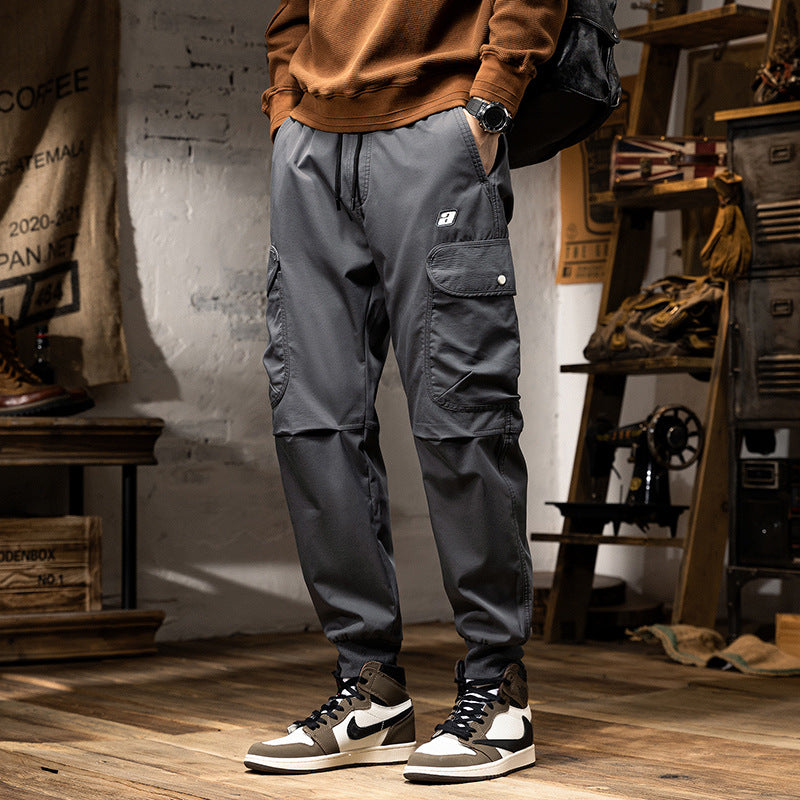 mens fall outfits Casual Pants Men's 2024 Autumn New Loose Ankle-Length Ankle-Length Overalls Trendy All-Matching Sports Pants Autumn and Winter