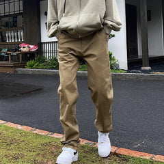 men fall outfits American Retro Workwear Logging Pants Men's Spring and Autumn Army Green Fashion Brand Loose Summer Men's Straight Casual Trousers