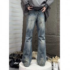 outfits for men Men's Jeans High Street American Retro Jeans Men's Loose Straight Fashion Brand Autumn Pants Men