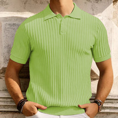 men fall outfits Men's Summer New Candy Color Sweater Men's Casual Polo Shirt