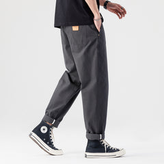 mens fall fashion New Casual Pants Men's Micro-Ha Small Straight Overalls Loose Comfortable American Workwear Long Pants All-Matching Men