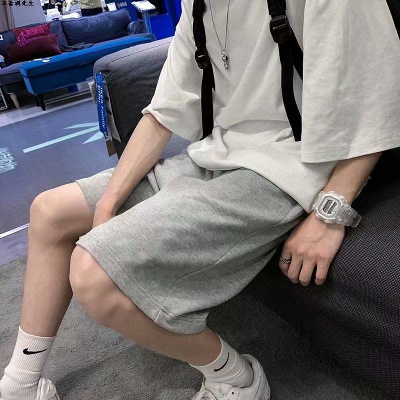 boy outfits 2024 Summer New Short Men's Korean-Style Fashionable Loose Cropped Pants Hong Kong Style Casual Sports Shorts for Students