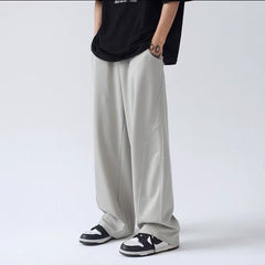 90s fashion men Apricot Sweatpants Men's Autumn Japanese Fashion Brand Sports Casual Pants High Street Ins Tall Pants