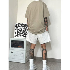 =boy outfits American Shorts Men's Summer Thin High Street Basketball Sports Shorts Loose Casual Pants