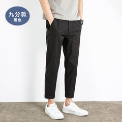 guy outfits Straight Casual Pants Men's Spring and Autumn Loose Korean Style Trendy Men's Pants Spring Gray Skinny Casual Trousers Men