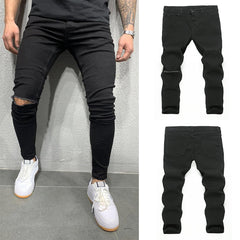 mens fall fashion High Quality Men's Stretch Skinny Jeans Men