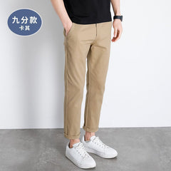 guy outfits Straight Casual Pants Men's Spring and Autumn Loose Korean Style Trendy Men's Pants Spring Gray Skinny Casual Trousers Men