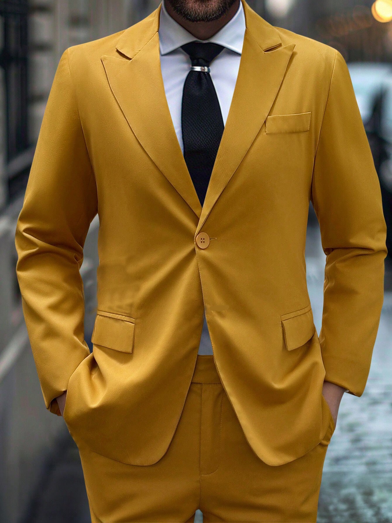 classy mens fashion Autumn 2024 Suit High-Grade Comfortable Slim Casual Solid Color New Top Men's Wear