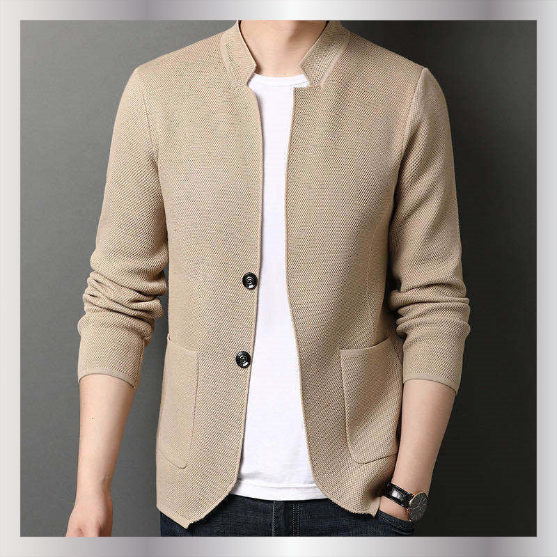 mens fall fashion 2024 Men's Cardigan Men's Coat Autumn New Youth Casual Men's Slim Fit Fashion Outerwear Men's Sweater