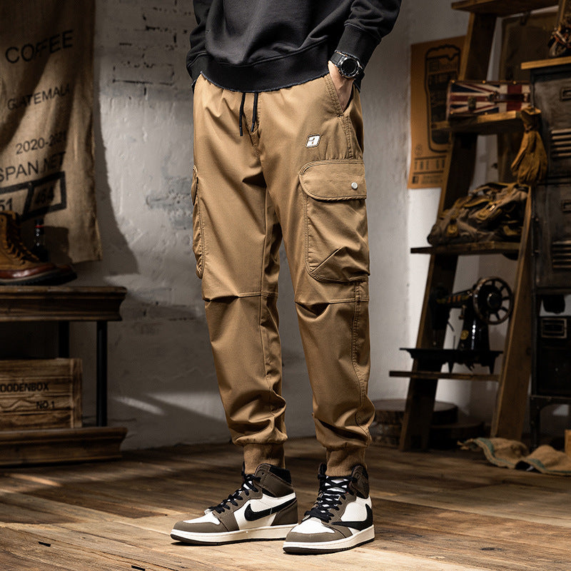 mens fall outfits Casual Pants Men's 2024 Autumn New Loose Ankle-Length Ankle-Length Overalls Trendy All-Matching Sports Pants Autumn and Winter