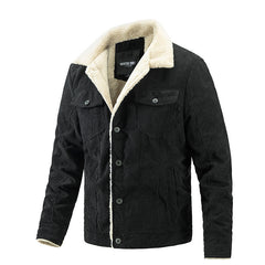 mens fall outfits Winter New Men's Fleece-lined Jacket Fashion Warm Casual Jacket Trendy Men's Clothing