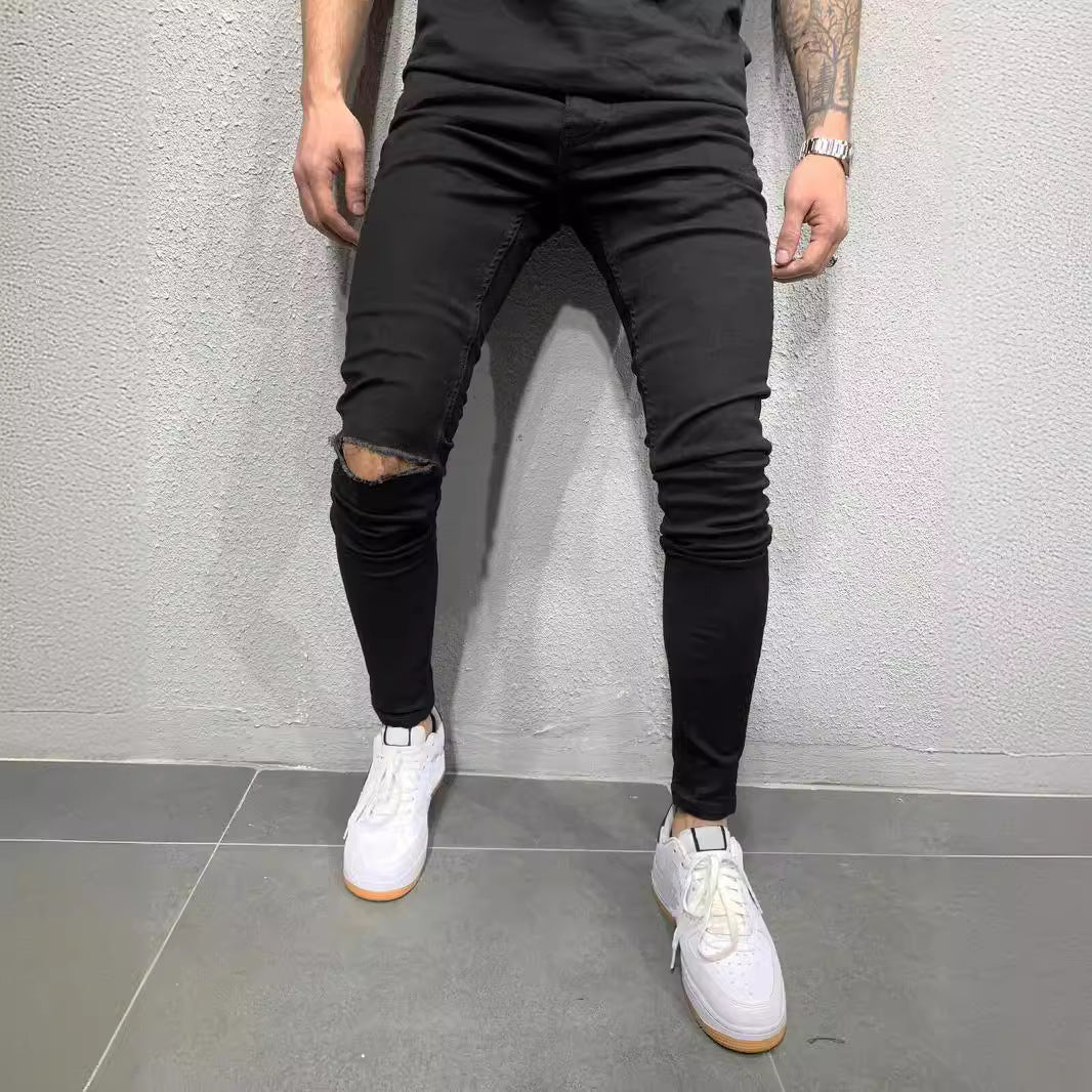 mens fall fashion High Quality Men's Stretch Skinny Jeans Men