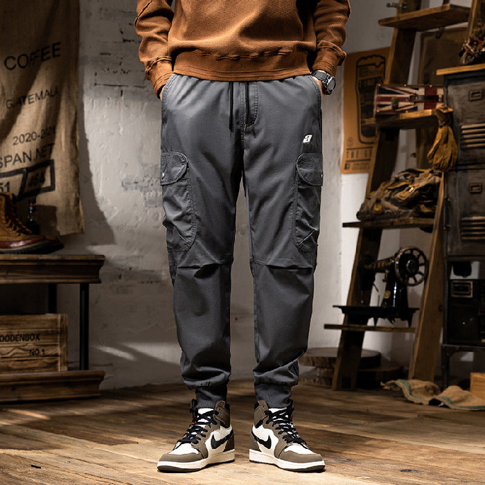 mens fall outfits Casual Pants Men's 2024 Autumn New Loose Ankle-Length Ankle-Length Overalls Trendy All-Matching Sports Pants Autumn and Winter