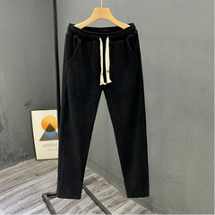 Hehope The Latest American Retro Loose Fitting Men's Casual Pants the Spring and Autumn Season with Drooping Straight Tube Mop Pants