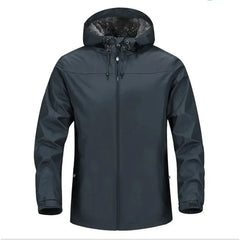 Hehope Plus Outdoor Wind And Waterproof Men's Jacket Zipper Hooded Warm Male Coats Autumn Casual Sports Camping Hiking Climbing Jackets