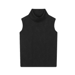 Hehope 2024 Men's Fashion T-shirt Ruffled Collar Sleeveless Tees Chic Tank Top Man Hip Hop Streetwear Summer Pullover Wear