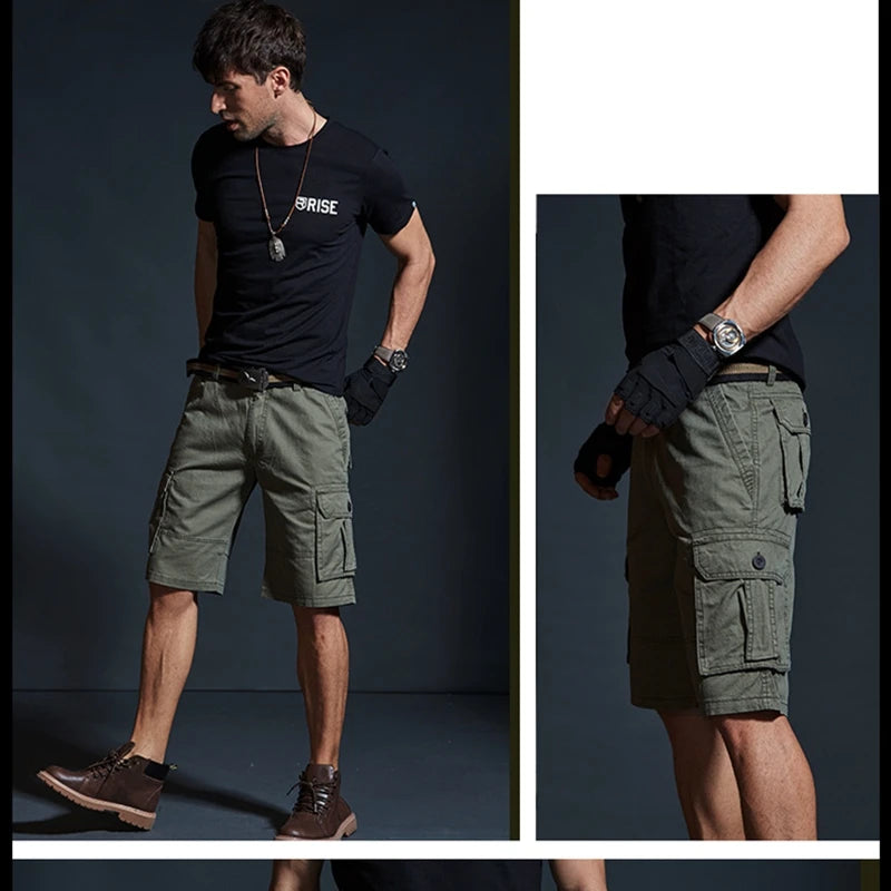 Hehope Workwear seven-point shorts men's summer casual five-point pants students all-match Korean version of the trend loose