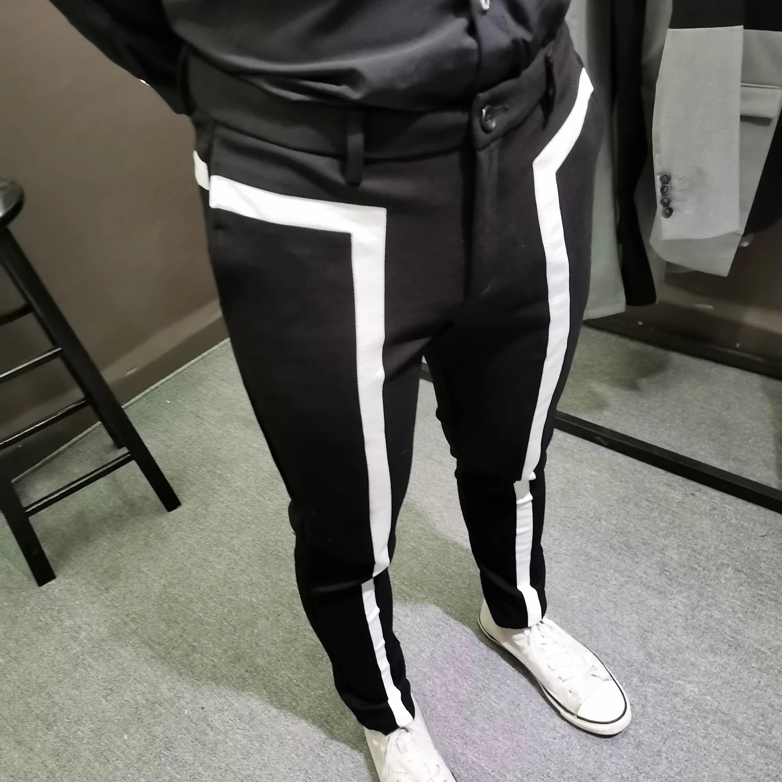 Hehope Club Performance Stage Trousers Pantalon De Vestir Hombre Pantalon Costume Men Trousers Casual Suit Pants Self-cultivation Pants