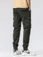 Hehope Spring Summer Military Cargo Pants Men New Multi-Pockets Streetwear Army Joggers Stretch Cotton Casual Trousers