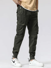 Hehope Spring Summer Military Cargo Pants Men New Multi-Pockets Streetwear Army Joggers Stretch Cotton Casual Trousers