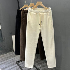 Hehope The Latest American Retro Loose Fitting Men's Casual Pants the Spring and Autumn Season with Drooping Straight Tube Mop Pants