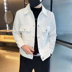 Hehope Brand Clothing Men Casual Jackets Fashion Streetwear Social Club Outfits Men's High Quality Solid Color Slim Fit Coats 3XL-M