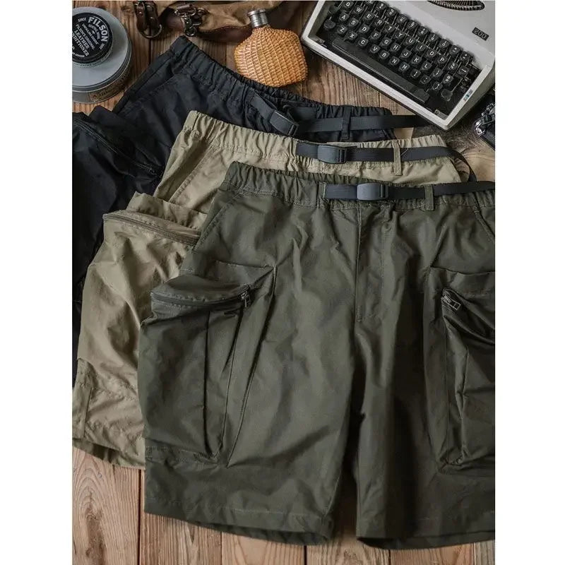 Hehope Cargo Shorts Men Summer Beach Loose Casual Work Trousers Male Big Size Black Outdoor Shorts Pants 5XL Breathable