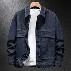 Hehope Male Jean Coats Cargo Biker Men's Denim Jacket Motorcycle Autumn Washed Fashion Low Price Free Shipping High Quality Large Size