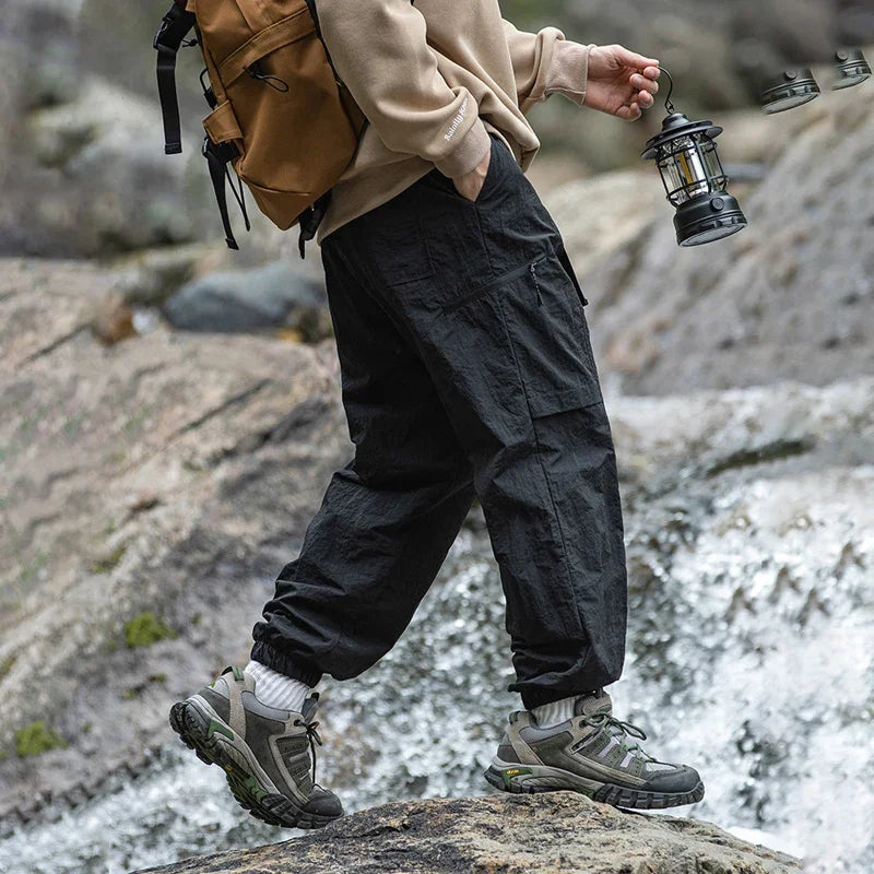 Hehope Brand Waterproof Cargo Pants Man Outdoors Camping An Outing Nylon Cargo  Pants Men 2024 Spring Summer New Male Clothes