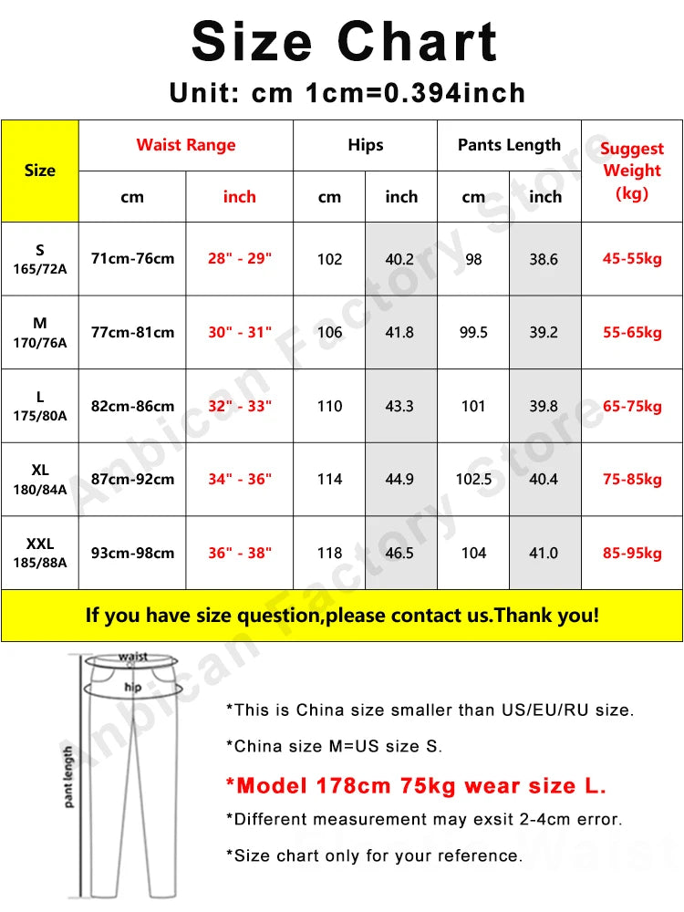 Hehope Spring Summer Men's Cotton Sweatpants Zip Pockets Straight Cargo Pants Steetwear Wide Leg Joggers Male Casual Work Trousers