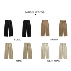 Hehope Brand 2024 Casual Pants Men Autumn Winter Mid Rise Straight Leg Jeans Baggy Fashion Motion Streetwear Cotton Men Pants