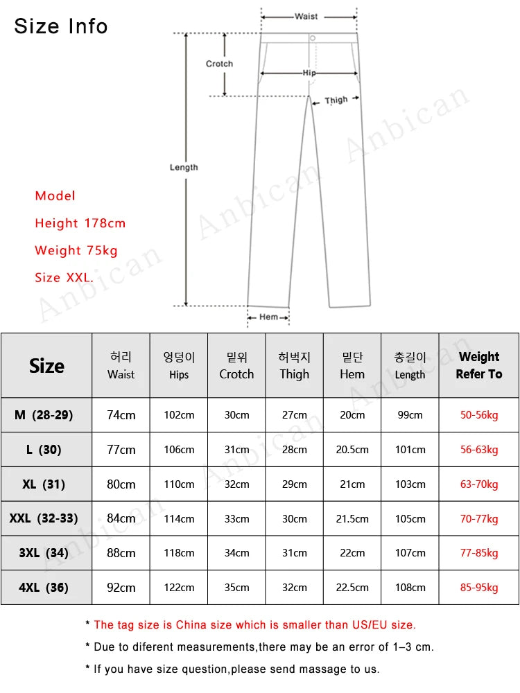 Hehope New Autumn Men's Casual Pants Solid Color Washed Cotton Wide Leg Baggy Trousers for Men Straight Cargo Pants With Belts