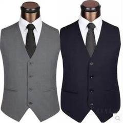 Hehope M-5XL Plus Size Men's Slim Fit Mens Suit Vest Casual Suit Vest Man Formal Businss Vests Male Waistcoat Gilet Homme XXXXXL