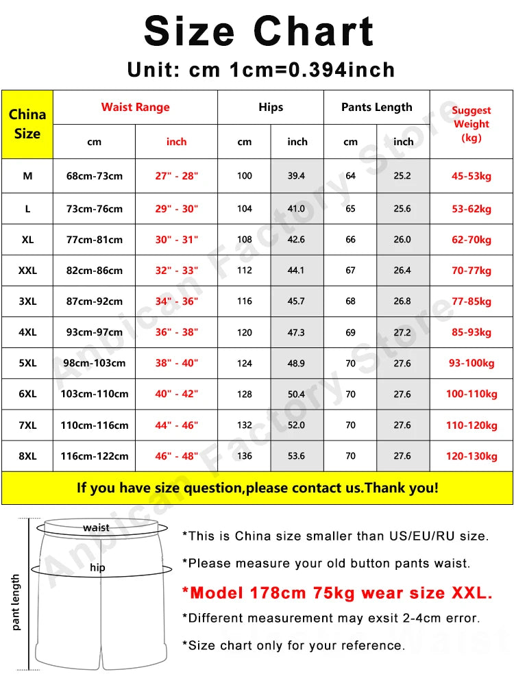 Hehope Summer Men Short Jeans Breeches Hip Hop Streetwear Baggy Denim Shorts Cotton Casual Straight Capris Pants Plus Size 8XL